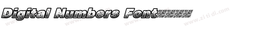 Digital Numbers Font字体转换